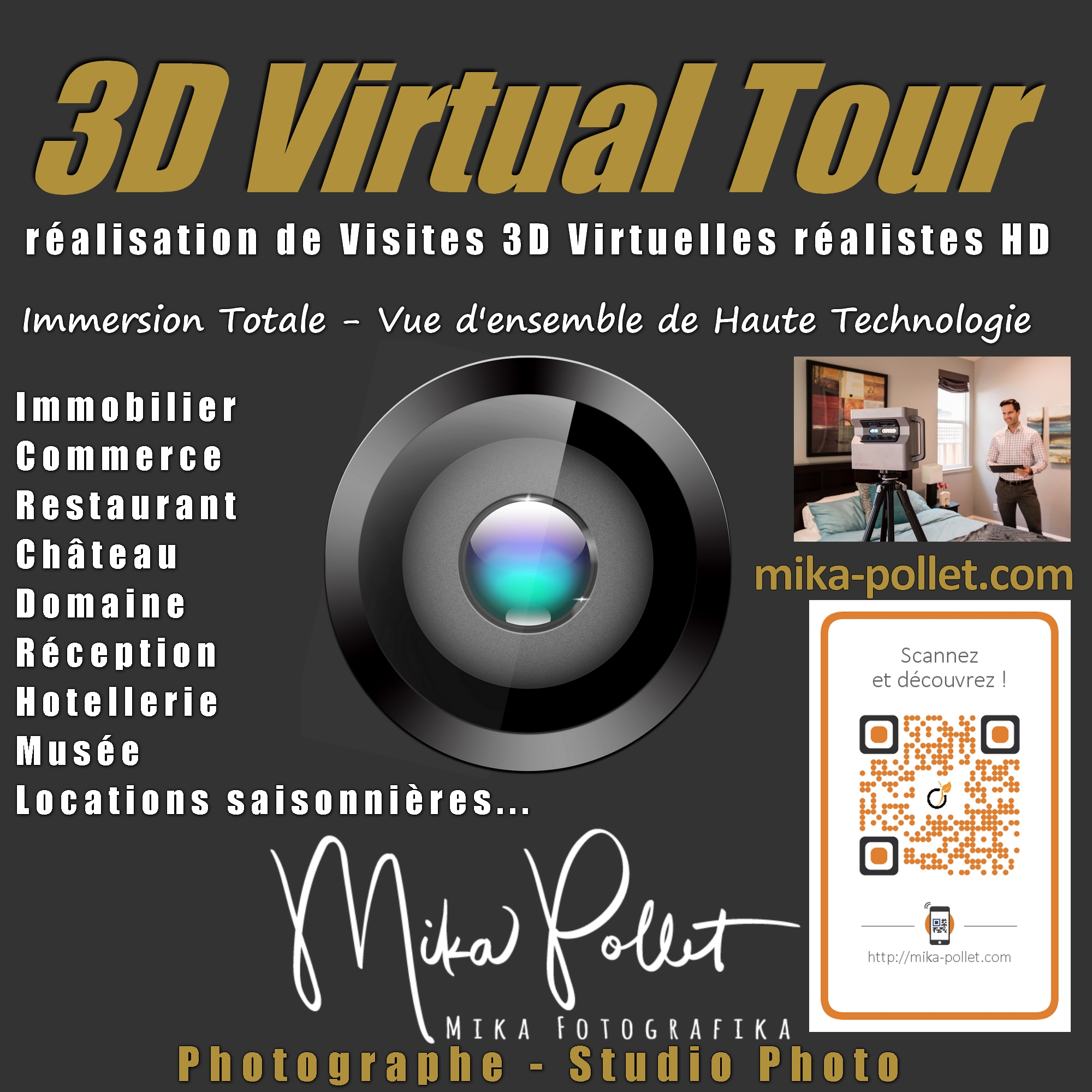 Mika3D Virtual Tour Visites Virtuelles 3d en Rhone alpes auvergne 